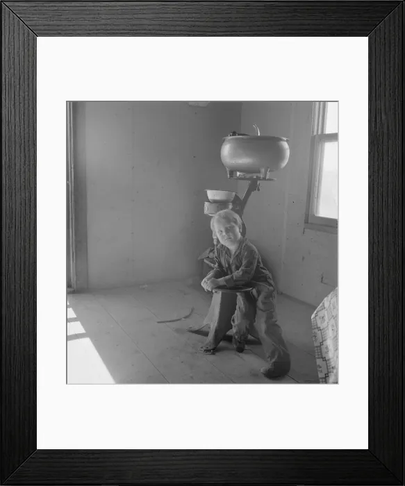 Framed Print : Corner of Soper kitchen, Malheur County, Oregon, 1939. Creator: Dorothea Lange Framed Print : Corner of Soper kitchen, Malheur County, Oregon, 1939. Creator: Dorothea Lange