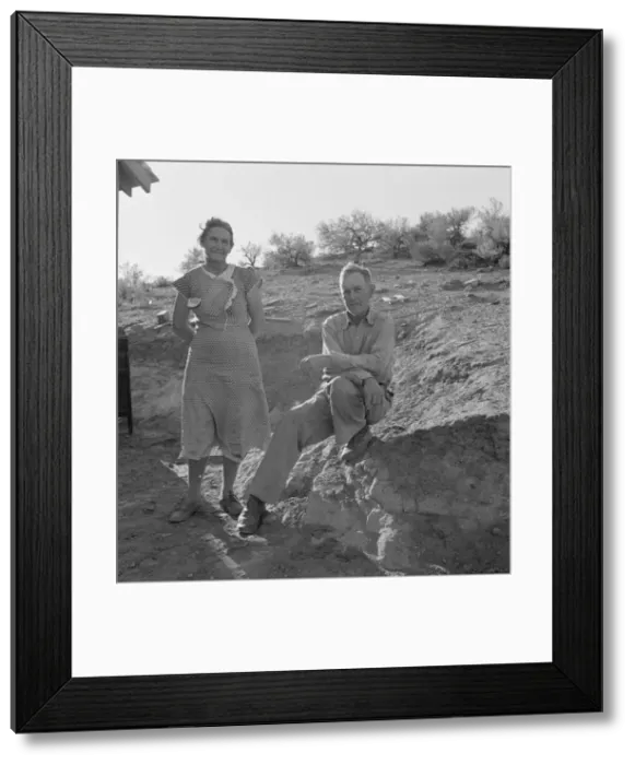 Framed Print : Mr. and Mrs. Sam Cates, Cow Hollow farmers, Malheur County, Oregon, 1939. Creator: Dorothea Lange Framed Print : Mr. and Mrs. Sam Cates, Cow Hollow farmers, Malheur County, Oregon, 1939. Creator: Dorothea Lange