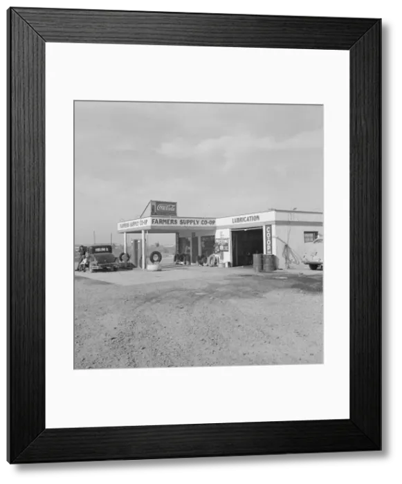 Framed Print : Farmers supply co-op established in 1936, Nyssa, Malheur County, Oregon, 1939. Creator: Dorothea Lange Framed Print : Farmers supply co-op established in 1936, Nyssa, Malheur County, Oregon, 1939. Creator: Dorothea Lange