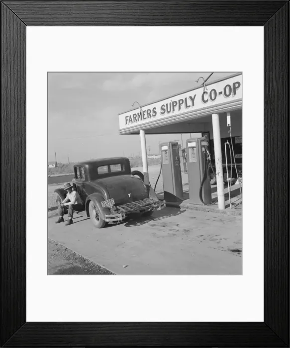 Framed Print : Farmers supply co-op, Nyssa, Malheur County, Oregon, 1939. Creator: Dorothea Lange Framed Print : Farmers supply co-op, Nyssa, Malheur County, Oregon, 1939. Creator: Dorothea Lange