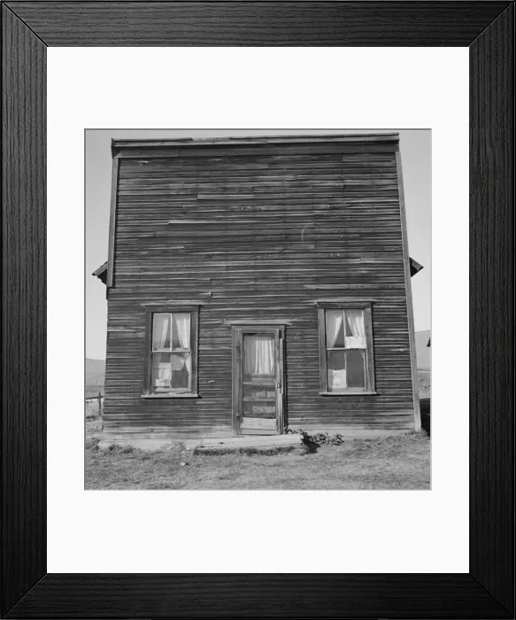 Framed Print : Member of Ola self help sawmill co-op... Jacknife Saloon, Gem County, Idaho, 1939. Creator: Dorothea Lange Framed Print : Member of Ola self help sawmill co-op... Jacknife Saloon, Gem County, Idaho, 1939. Creator: Dorothea Lange