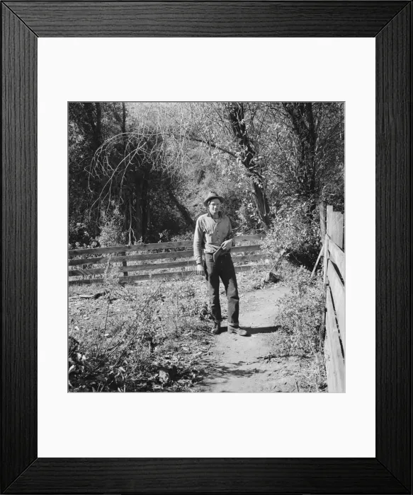 Framed Print : Possibly: Roy Carlock, member of Ola self-help sawmill co-op... Gem County, Idaho, 1939. Creator: Dorothea Lange Framed Print : Possibly: Roy Carlock, member of Ola self-help sawmill co-op... Gem County, Idaho, 1939. Creator: Dorothea Lange