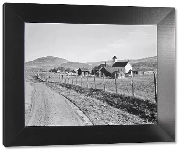 Voting farmers in Squaw Creek Valley, entering Ola, Gem County, Idaho, 1939. Creator: Dorothea Lange