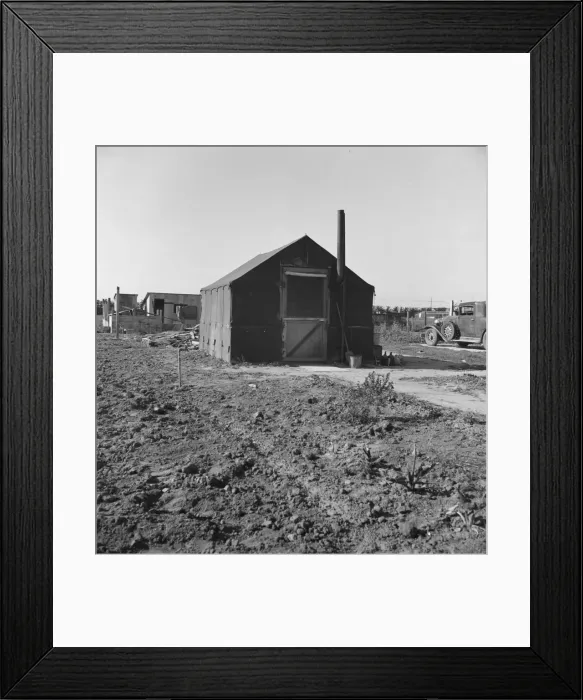 Framed Print : Rapidly growing settlement of lettuce workers, outskirts of Salinas, California, 1939. Creator: Dorothea Lange Framed Print : Rapidly growing settlement of lettuce workers, outskirts of Salinas, California, 1939. Creator: Dorothea Lange