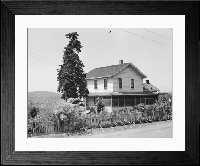 Framed Print : Ranch house of a small Italian farmer, Santa Clara County, California, 1939. Creator: Dorothea Lange Framed Print : Ranch house of a small Italian farmer, Santa Clara County, California, 1939. Creator: Dorothea Lange