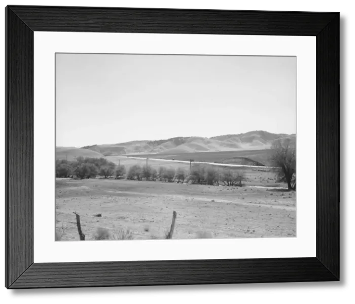 Framed Print : U. S. 99 on ridge over Tehachapi Mountains, 1939. Creator: Dorothea Lange Framed Print : U. S. 99 on ridge over Tehachapi Mountains, 1939. Creator: Dorothea Lange