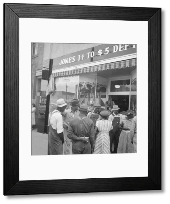 Framed Print : Main street, Saturday afternoon, Pittsboro, North Carolina, 1939. Creator: Dorothea Lange Framed Print : Main street, Saturday afternoon, Pittsboro, North Carolina, 1939. Creator: Dorothea Lange
