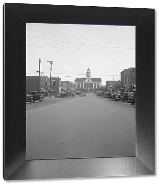 Possibly: Main street, Saturday afternoon, Pittsboro, North Carolina, 1939. Creator: Dorothea Lange