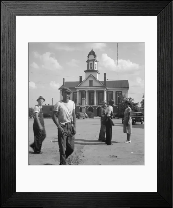 Framed Print : Courthouse, Pittsboro, North Carolina, 1939. Creator: Dorothea Lange Framed Print : Courthouse, Pittsboro, North Carolina, 1939. Creator: Dorothea Lange