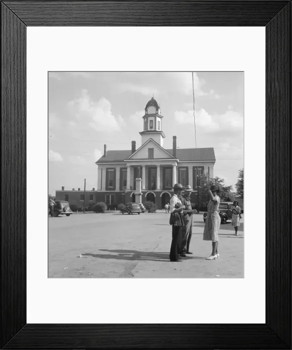 Framed Print : Courthouse, Pittsboro, North Carolina, 1939. Creator: Dorothea Lange Framed Print : Courthouse, Pittsboro, North Carolina, 1939. Creator: Dorothea Lange
