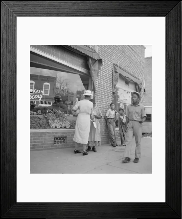 Framed Print : Possibly: Main Street, Pittsboro, North Carolina, 1939. Creator: Dorothea Lange Framed Print : Possibly: Main Street, Pittsboro, North Carolina, 1939. Creator: Dorothea Lange