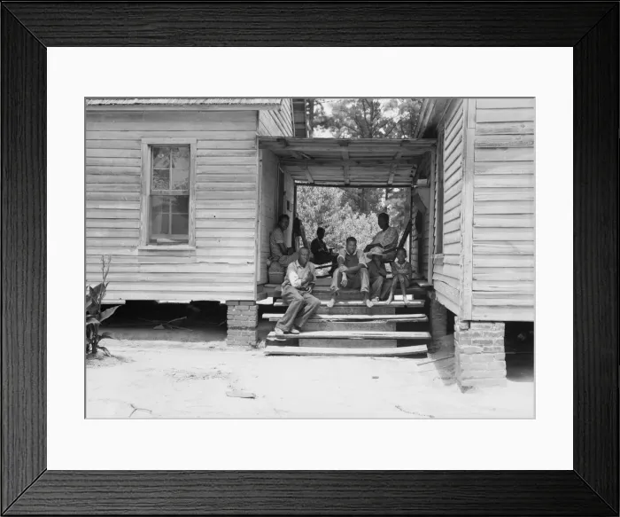 Framed Print : Zollie Lyons, Negro sharecropper, home from the field... Upchurch, North Carolina, 1939. Creator: Dorothea Lange Framed Print : Zollie Lyons, Negro sharecropper, home from the field... Upchurch, North Carolina, 1939. Creator: Dorothea Lange