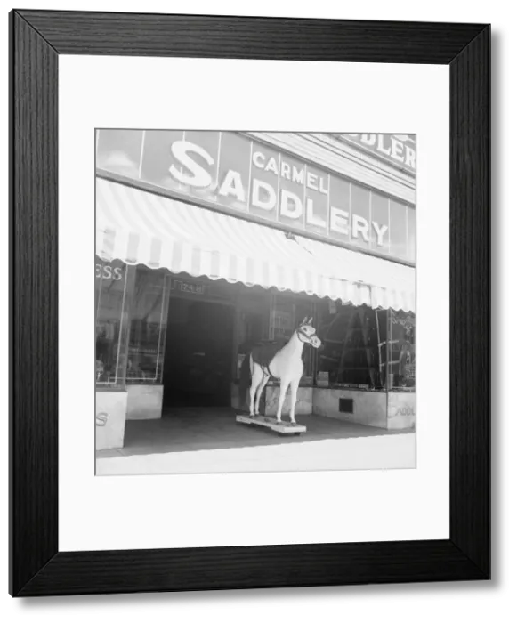 Framed Print : Storefront of San Joaquin Valley town, Fresno, on U. S. 99, California, 1939. Creator: Dorothea Lange Framed Print : Storefront of San Joaquin Valley town, Fresno, on U. S. 99, California, 1939. Creator: Dorothea Lange
