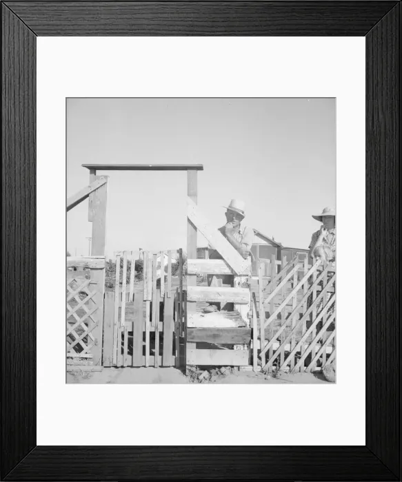 Framed Print : Family from Oklahoma; have been in California for 6 years... near Fresno, California, 1939 Creator: Dorothea Lange Framed Print : Family from Oklahoma; have been in California for 6 years... near Fresno, California, 1939 Creator: Dorothea Lange