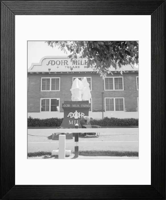 Framed Print : Highway sculpture on U. S. 99, outskirts of Tulare, California, 1939. Creator: Dorothea Lange Framed Print : Highway sculpture on U. S. 99, outskirts of Tulare, California, 1939. Creator: Dorothea Lange