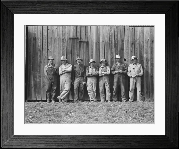 Framed Print : Here are the farmers who have bought machin... West Carlton, Yamhill County, Oregon, 1939 Creator: Dorothea Lange Framed Print : Here are the farmers who have bought machin... West Carlton, Yamhill County, Oregon, 1939 Creator: Dorothea Lange