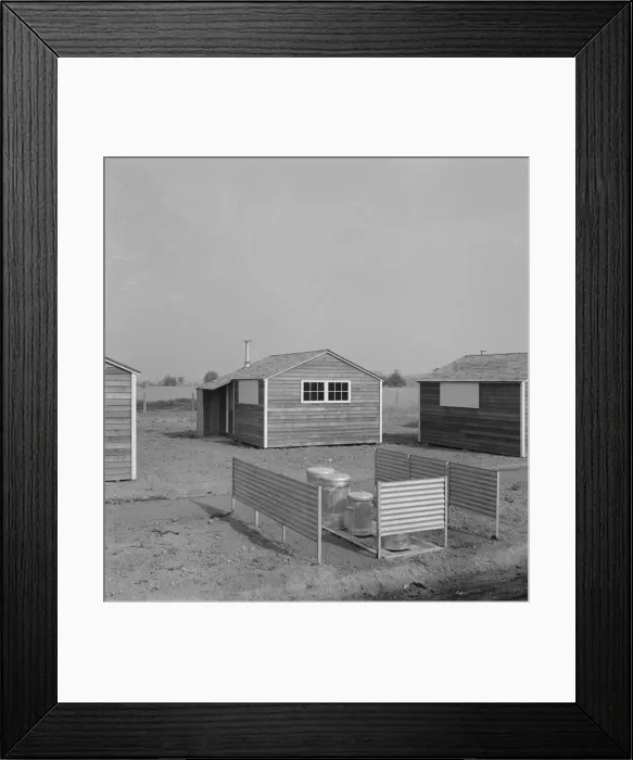 Framed Print : Garbage disposal in new Yamhill farm family labor camp, near McMinnville, Oregon, 1939. Creator: Dorothea Lange Framed Print : Garbage disposal in new Yamhill farm family labor camp, near McMinnville, Oregon, 1939. Creator: Dorothea Lange