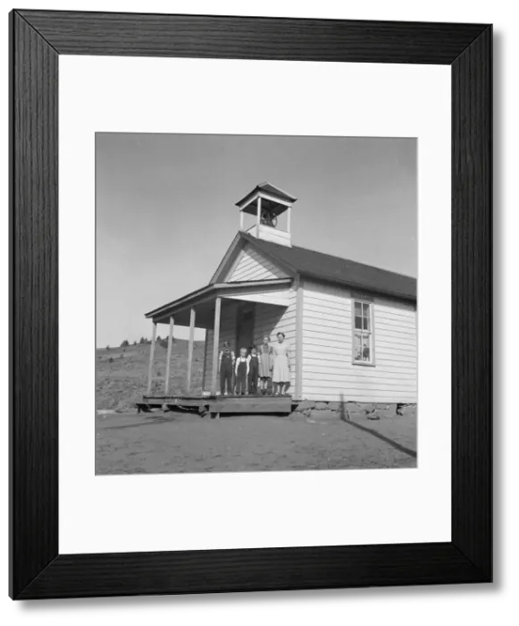 Framed Print : 9: 00 a.m. four pupils attend this day... eastern Oregon county school, Baker County, Oregon, 1939. Creator: Dorothea Lange Framed Print : 9: 00 a.m. four pupils attend this day... eastern Oregon county school, Baker County, Oregon, 1939. Creator: Dorothea Lange