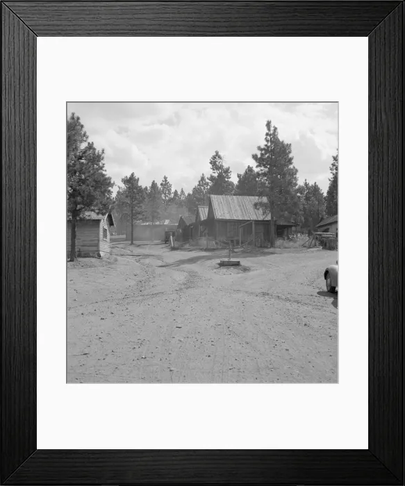 Framed Print : Lumber mill workers house, Keno, Klamath County, Oregon, 1939. Creator: Dorothea Lange Framed Print : Lumber mill workers house, Keno, Klamath County, Oregon, 1939. Creator: Dorothea Lange