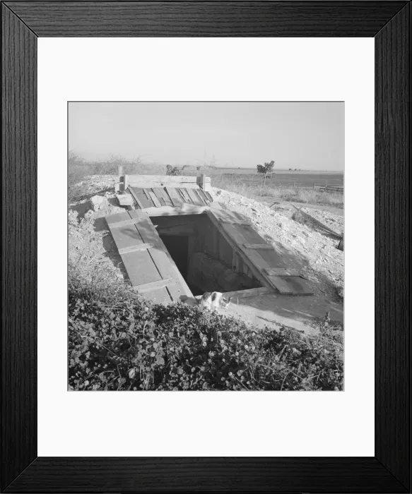 Framed Print : Storage cellar, typical of area, Dead Ox Flat, Malheur County, Oregon, 1939. Creator: Dorothea Lange Framed Print : Storage cellar, typical of area, Dead Ox Flat, Malheur County, Oregon, 1939. Creator: Dorothea Lange