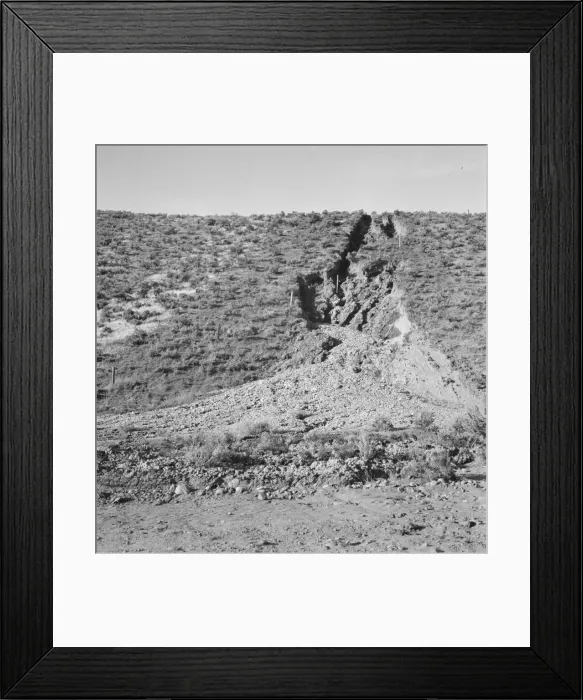 Framed Print : Water seepage from newly irrigated land... Dead Ox Flat, Malheur County, Oregon, 1939. Creator: Dorothea Lange Framed Print : Water seepage from newly irrigated land... Dead Ox Flat, Malheur County, Oregon, 1939. Creator: Dorothea Lange