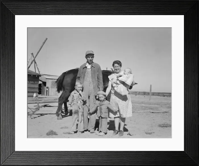 Framed Print : Boys wait for school bus in the morning, Malheur County, Oregon, 1939. Creator: Dorothea Lange Framed Print : Boys wait for school bus in the morning, Malheur County, Oregon, 1939. Creator: Dorothea Lange