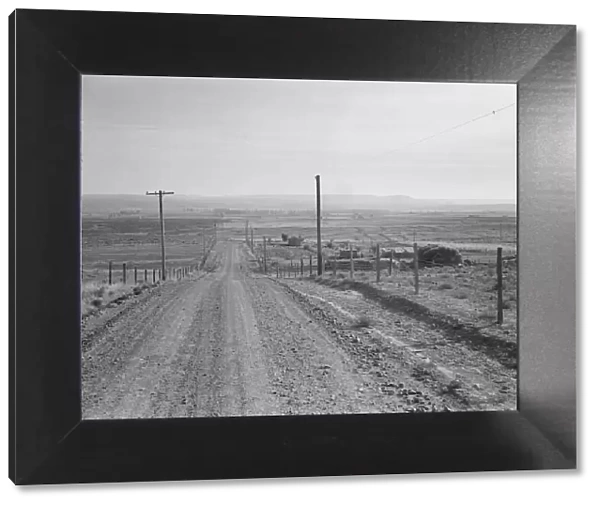 Owyhee project landscape, East Bench, west of Vale, Malheur County, Oregon, 1939. Creator: Dorothea Lange