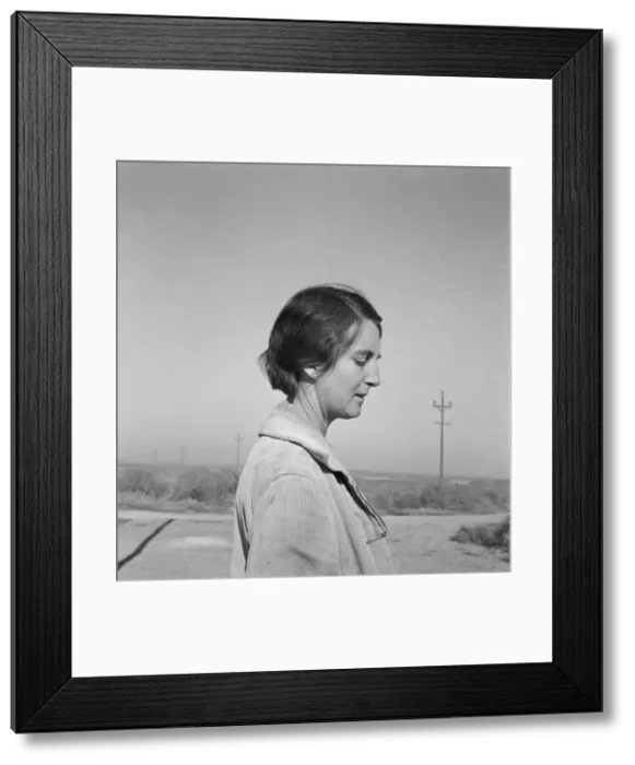 Framed Print : Mrs. Bartheloma, three years from Nebraska farm, Nyssa Heights, Malheur County, Oregon, 1939. Creator: Dorothea Lange Framed Print : Mrs. Bartheloma, three years from Nebraska farm, Nyssa Heights, Malheur County, Oregon, 1939. Creator: Dorothea Lange