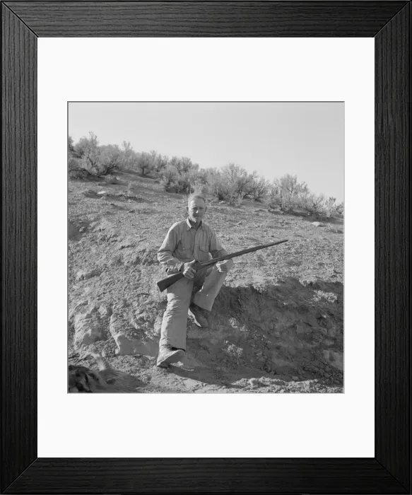 Framed Print : Sam Cates from Oklahoma, now establishing... farm up Cow Hollow... Malheur County, Oregon, 1939. Creator: Dorothea Lange Framed Print : Sam Cates from Oklahoma, now establishing... farm up Cow Hollow... Malheur County, Oregon, 1939. Creator: Dorothea Lange