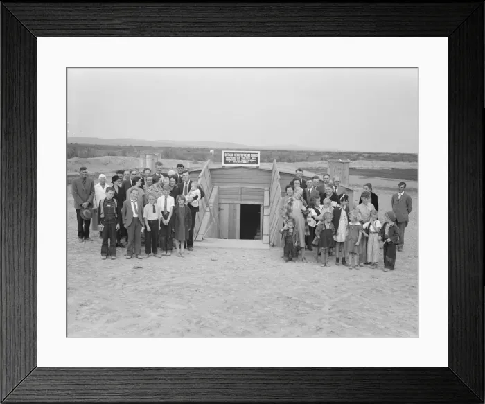 Framed Print : Friends church (Quaker), Dead Ox Flat, Malheur County, Oregon, 1939. Creator: Dorothea Lange Framed Print : Friends church (Quaker), Dead Ox Flat, Malheur County, Oregon, 1939. Creator: Dorothea Lange