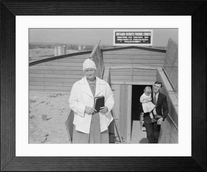 Framed Print : Mrs. Wardlow after church services, Dead Ox Flat, Malheur County, Oregon, 1939. Creator: Dorothea Lange Framed Print : Mrs. Wardlow after church services, Dead Ox Flat, Malheur County, Oregon, 1939. Creator: Dorothea Lange