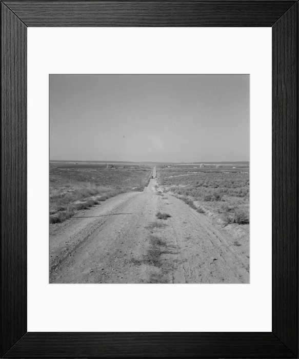 Framed Print : The cream truck coming down the road... Nyssa Heights, Malheur County, Oregon, 1939. Creator: Dorothea Lange Framed Print : The cream truck coming down the road... Nyssa Heights, Malheur County, Oregon, 1939. Creator: Dorothea Lange