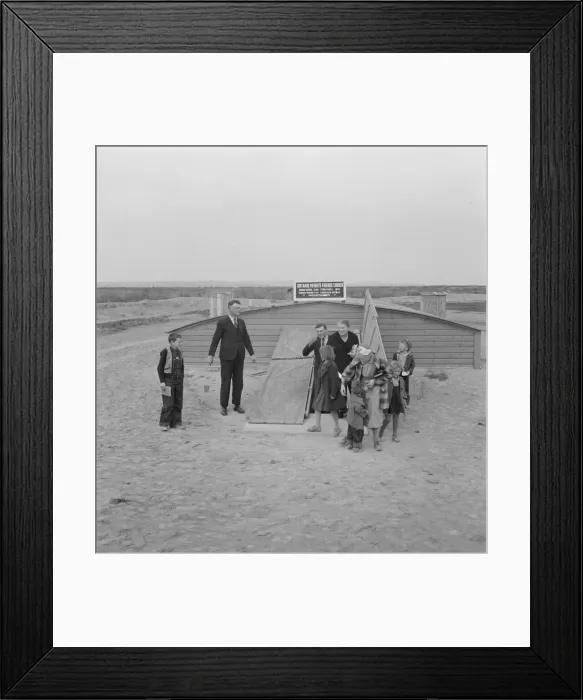 Framed Print : Congregation leaving after services, Dead Ox Flat, Oregon, 1939. Creator: Dorothea Lange Framed Print : Congregation leaving after services, Dead Ox Flat, Oregon, 1939. Creator: Dorothea Lange