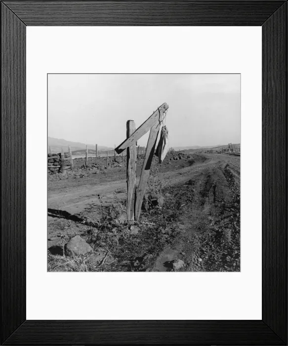 Framed Print : Mail bag, Gem County, Idaho, 1939. Creator: Dorothea Lange Framed Print : Mail bag, Gem County, Idaho, 1939. Creator: Dorothea Lange