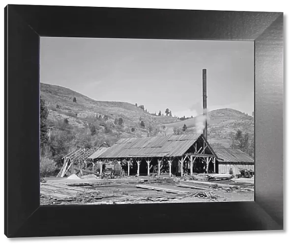 The sawmill, Ola self-help sawmill co-op, Gem County, Idaho, 1939. Creator: Dorothea Lange