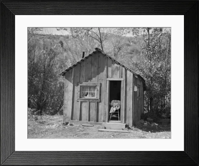 Framed Print : Home of one member of Ola self-help sawmill co-op, Gem County, Idaho, 1939. Creator: Dorothea Lange Framed Print : Home of one member of Ola self-help sawmill co-op, Gem County, Idaho, 1939. Creator: Dorothea Lange