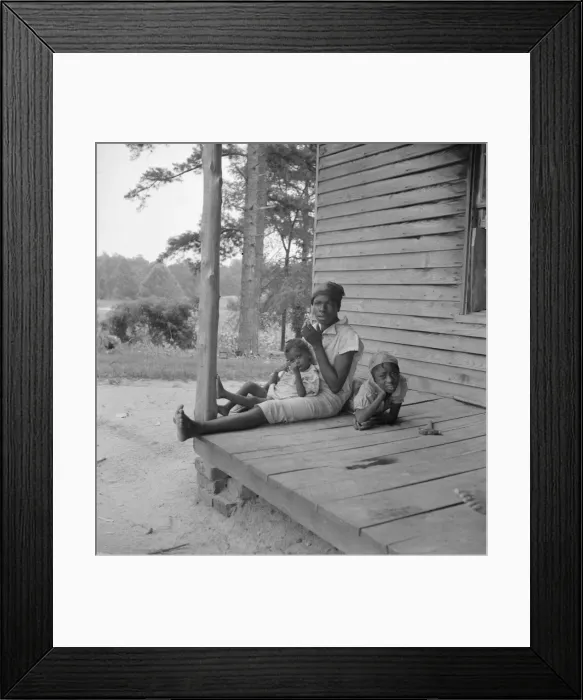 Framed Print : Possibly: Tobacco sharecroppers daughter getting eggs... Person County, North Carolina, 1939. Creator: Dorothea Lange Framed Print : Possibly: Tobacco sharecroppers daughter getting eggs... Person County, North Carolina, 1939. Creator: Dorothea Lange
