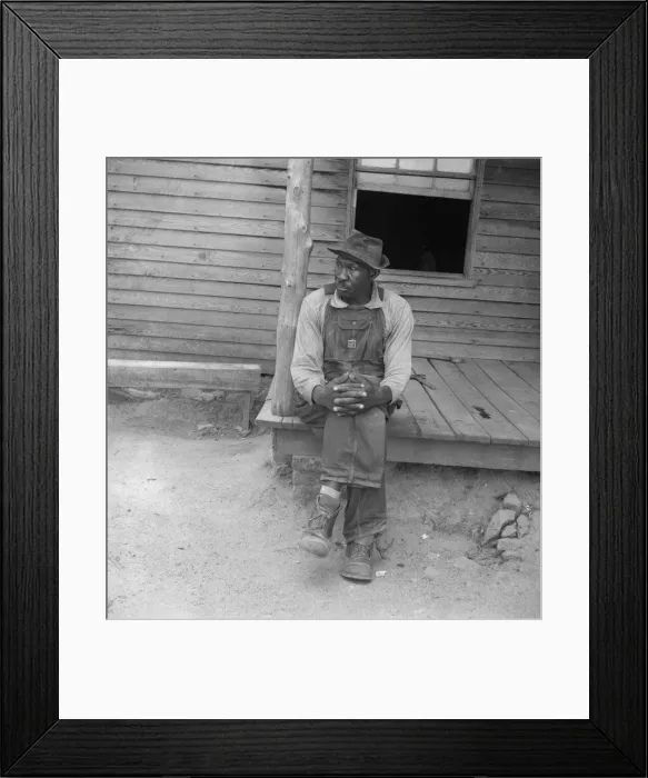 Framed Print : Father of sharecropper family, Person County, North Carolina, 1939. Creator: Dorothea Lange Framed Print : Father of sharecropper family, Person County, North Carolina, 1939. Creator: Dorothea Lange