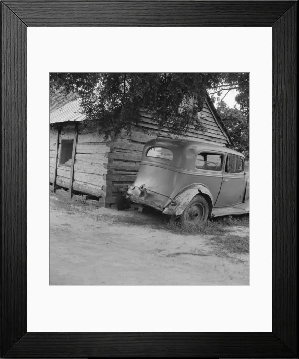 Framed Print : Car belonging to Negro share tenant family, near Gordonton, North Carolina, 1939. Creator: Dorothea Lange Framed Print : Car belonging to Negro share tenant family, near Gordonton, North Carolina, 1939. Creator: Dorothea Lange