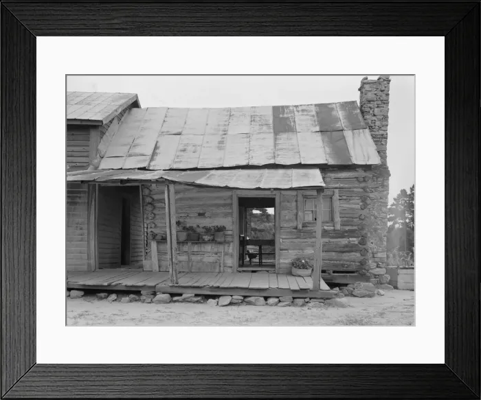 Framed Print : Negro sharecropper house on dirt, near Olive Hill, North Carolina, 1939. Creator: Dorothea Lange Framed Print : Negro sharecropper house on dirt, near Olive Hill, North Carolina, 1939. Creator: Dorothea Lange