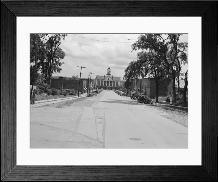 Framed Print : The Chatham County courthouse, Pittsboro, North Carolina, 1939. Creator: Dorothea Lange Framed Print : The Chatham County courthouse, Pittsboro, North Carolina, 1939. Creator: Dorothea Lange