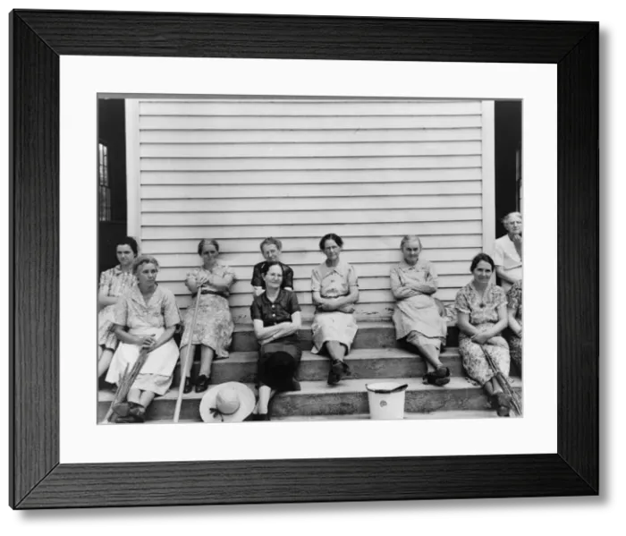 Framed Print : Women assembled at Wheeleys Church near Gordonton, North Carolina, 1939. Creator: Dorothea Lange Framed Print : Women assembled at Wheeleys Church near Gordonton, North Carolina, 1939. Creator: Dorothea Lange