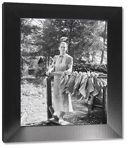 Wife of tenant farmer, Mrs. Oakley, works... Granville County, North Carolina, 1939. Creator: Dorothea Lange