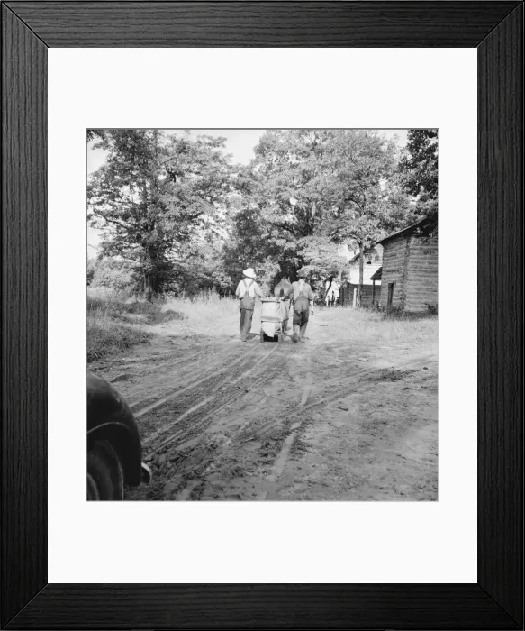 Framed Print : Mr. Taylor and wage laborer slide tobacco... Granville County, North Carolina, 1939. Creator: Dorothea Lange Framed Print : Mr. Taylor and wage laborer slide tobacco... Granville County, North Carolina, 1939. Creator: Dorothea Lange