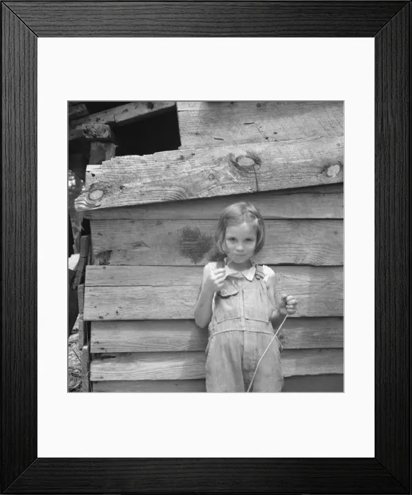 Framed Print : Possibly: Eight year old daughter who helps... tobacco... Granville County, North Carolina, 1939. Creator: Dorothea Lange Framed Print : Possibly: Eight year old daughter who helps... tobacco... Granville County, North Carolina, 1939. Creator: Dorothea Lange
