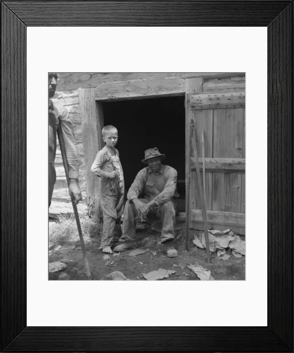 Framed Print : Tobacco people take it easy after their mornings work... Granville County, North Carolina, 1939. Creator: Dorothea Lange Framed Print : Tobacco people take it easy after their mornings work... Granville County, North Carolina, 1939. Creator: Dorothea Lange