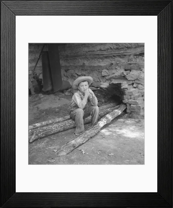 Framed Print : Ten year old son of tobacco sharecropper... tobacco... Granville County, North Carolina, 1939. Creator: Dorothea Lange Framed Print : Ten year old son of tobacco sharecropper... tobacco... Granville County, North Carolina, 1939. Creator: Dorothea Lange