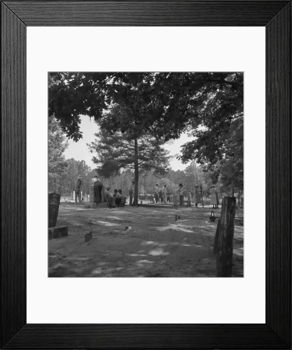 Framed Print : Annual cleansing day at Wheeleys Church, Person County, North Carolina, 1939. Creator: Dorothea Lange Framed Print : Annual cleansing day at Wheeleys Church, Person County, North Carolina, 1939. Creator: Dorothea Lange
