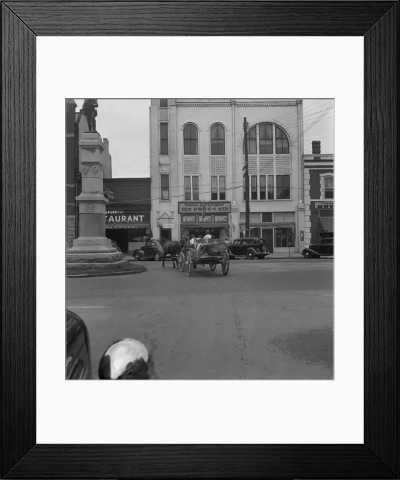 Framed Print : Small agricultural center, Oxford, North Carolina, 1939. Creator: Dorothea Lange Framed Print : Small agricultural center, Oxford, North Carolina, 1939. Creator: Dorothea Lange