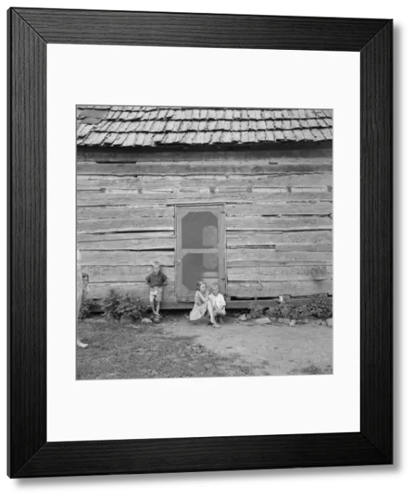 Framed Print : Log home of rural non-farm family, Orange County, North Carolina, 1939. Creator: Dorothea Lange Framed Print : Log home of rural non-farm family, Orange County, North Carolina, 1939. Creator: Dorothea Lange